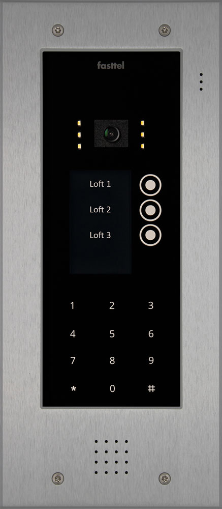 Wizard Elite IP with 3 push buttons keypad and color cam.